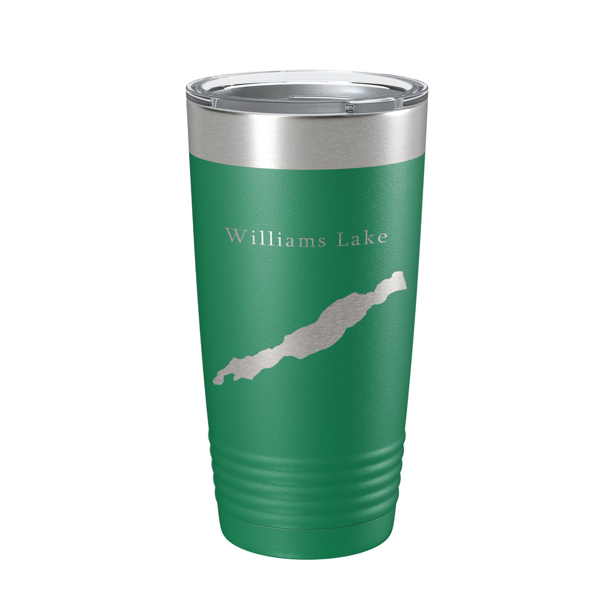 Williams Lake Map Tumbler Travel Mug Insulated Laser Engraved Coffee Cup Washington 20 oz-9