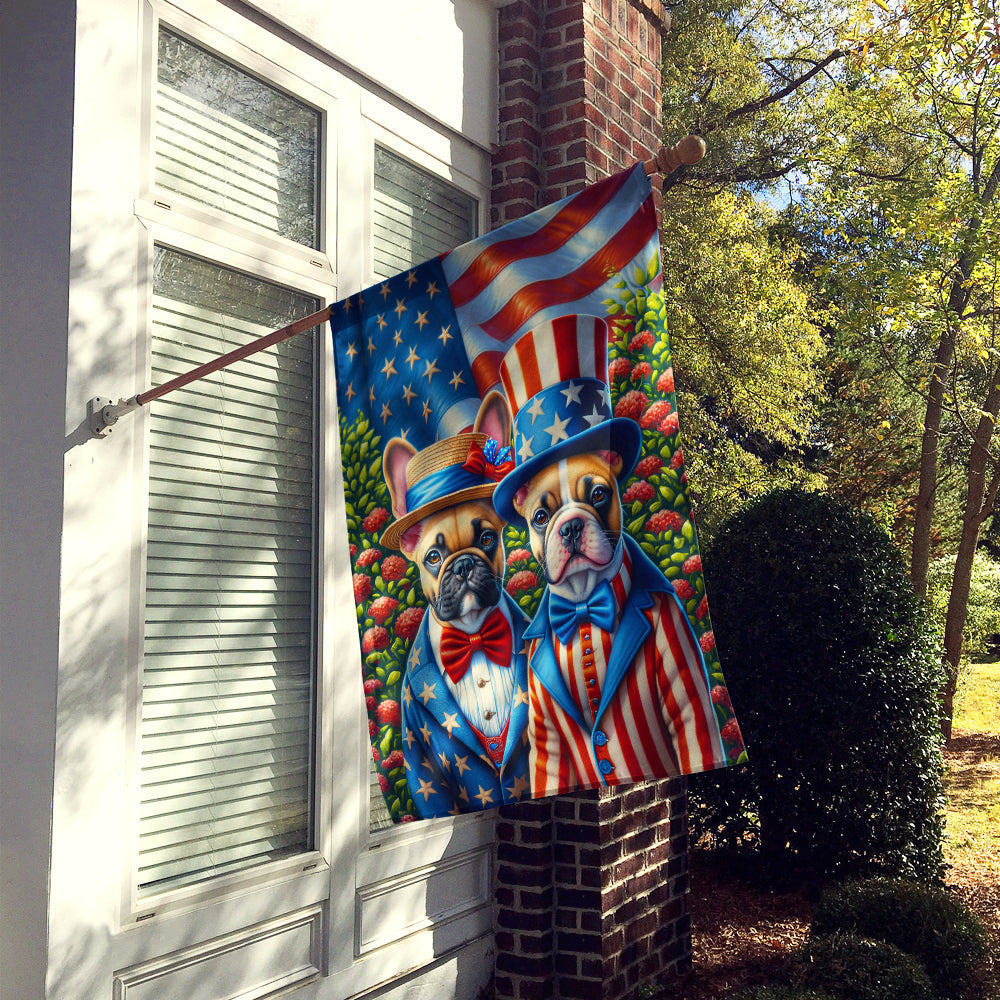 All American French Bulldog House Flag-1