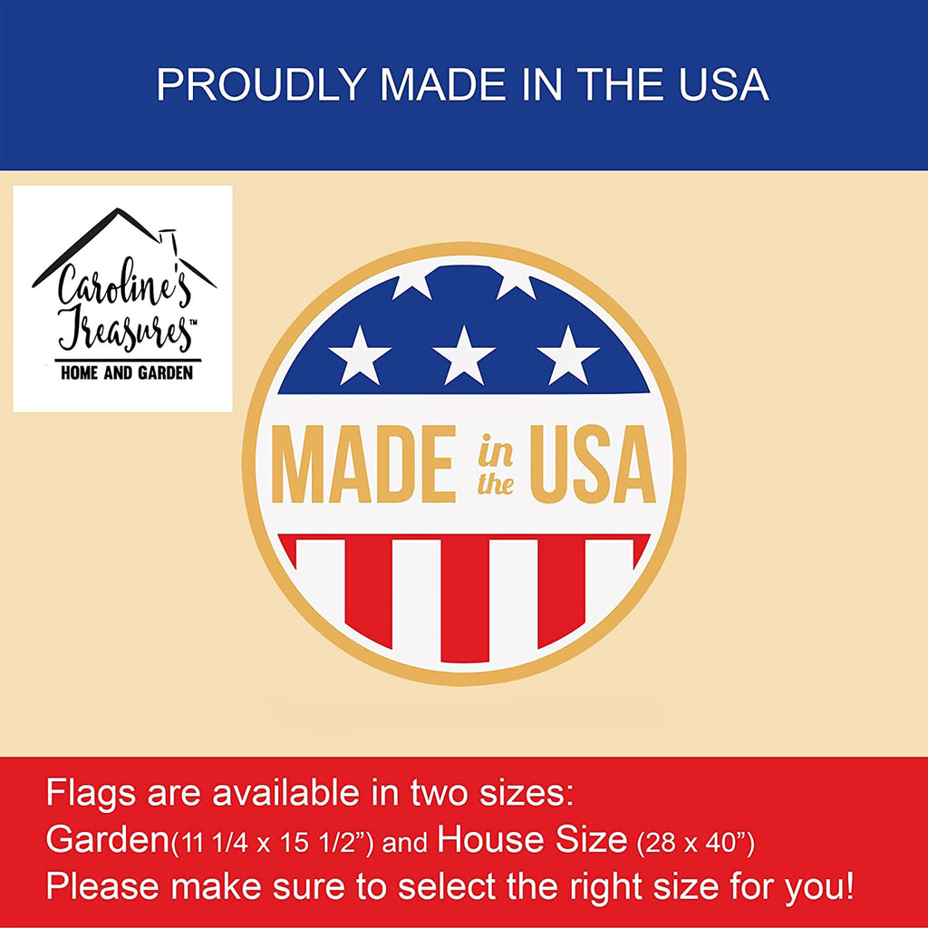 American English Coonhound Patriotic American House Flag-4