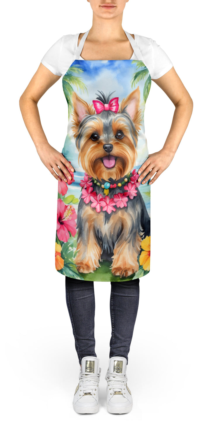 Yorkshire Terrier Luau Apron-1