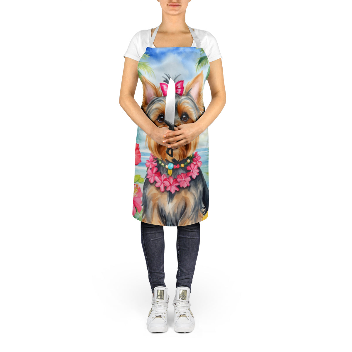 Yorkshire Terrier Luau Apron-4