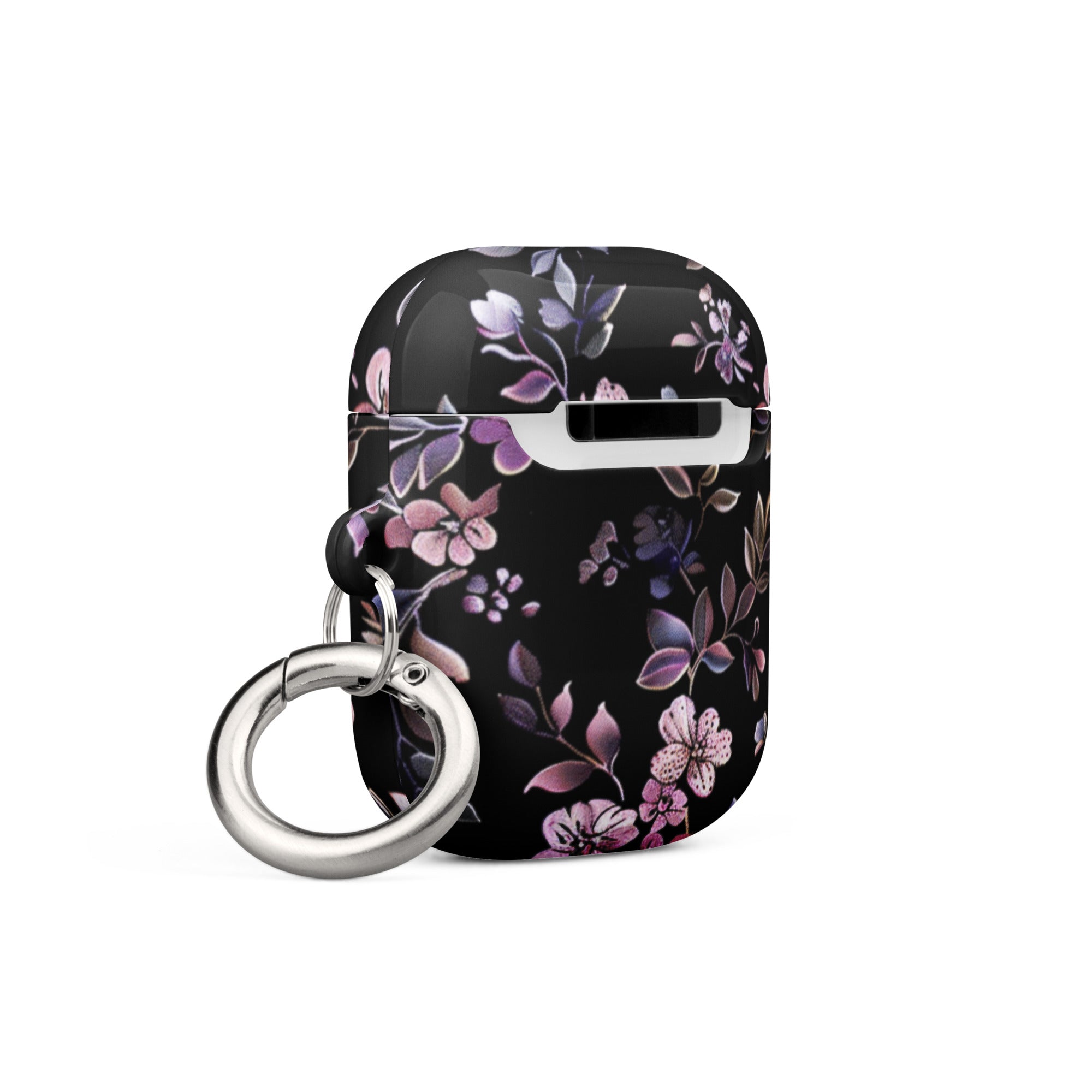 Black Floral Case for AirPods-3