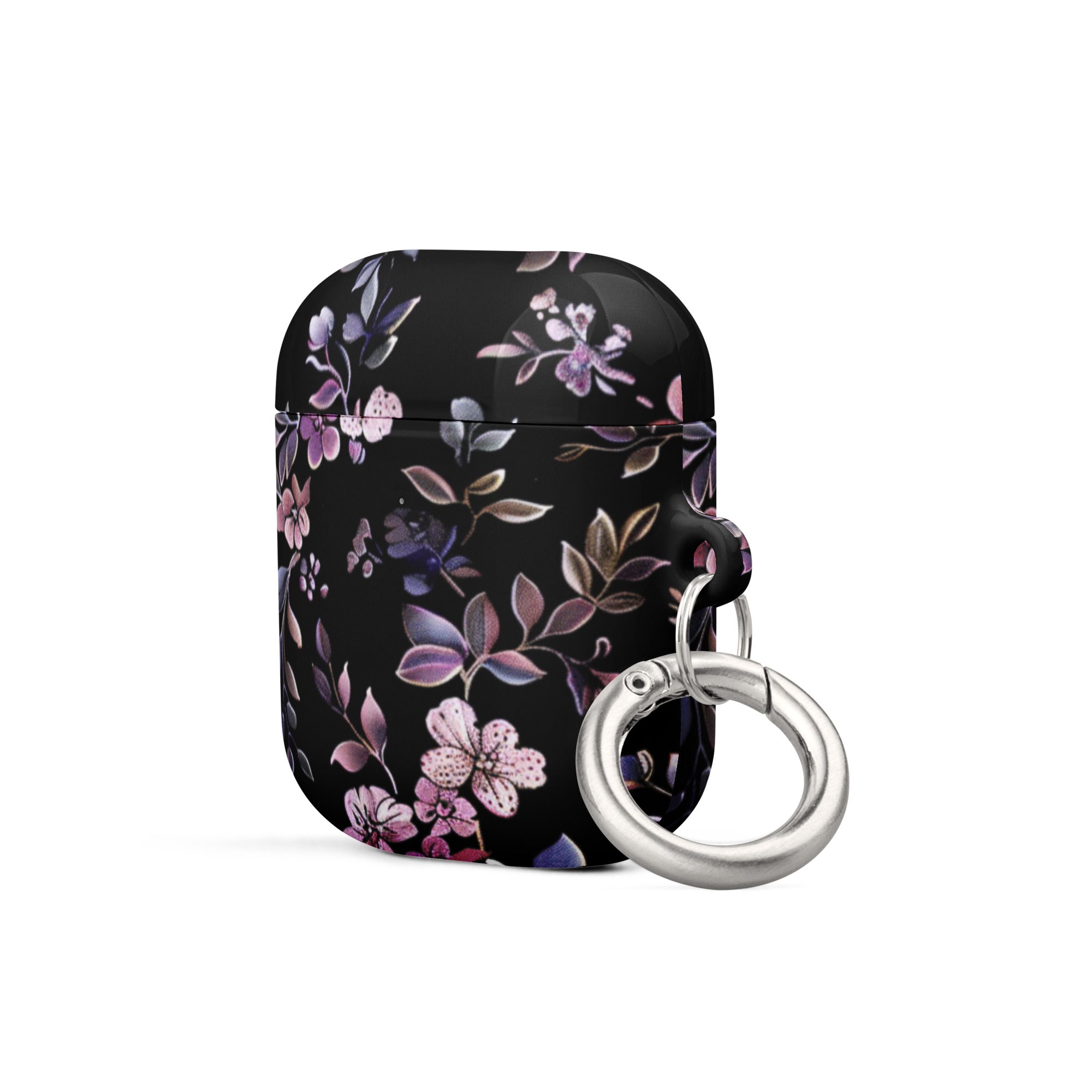 Black Floral Case for AirPods-1