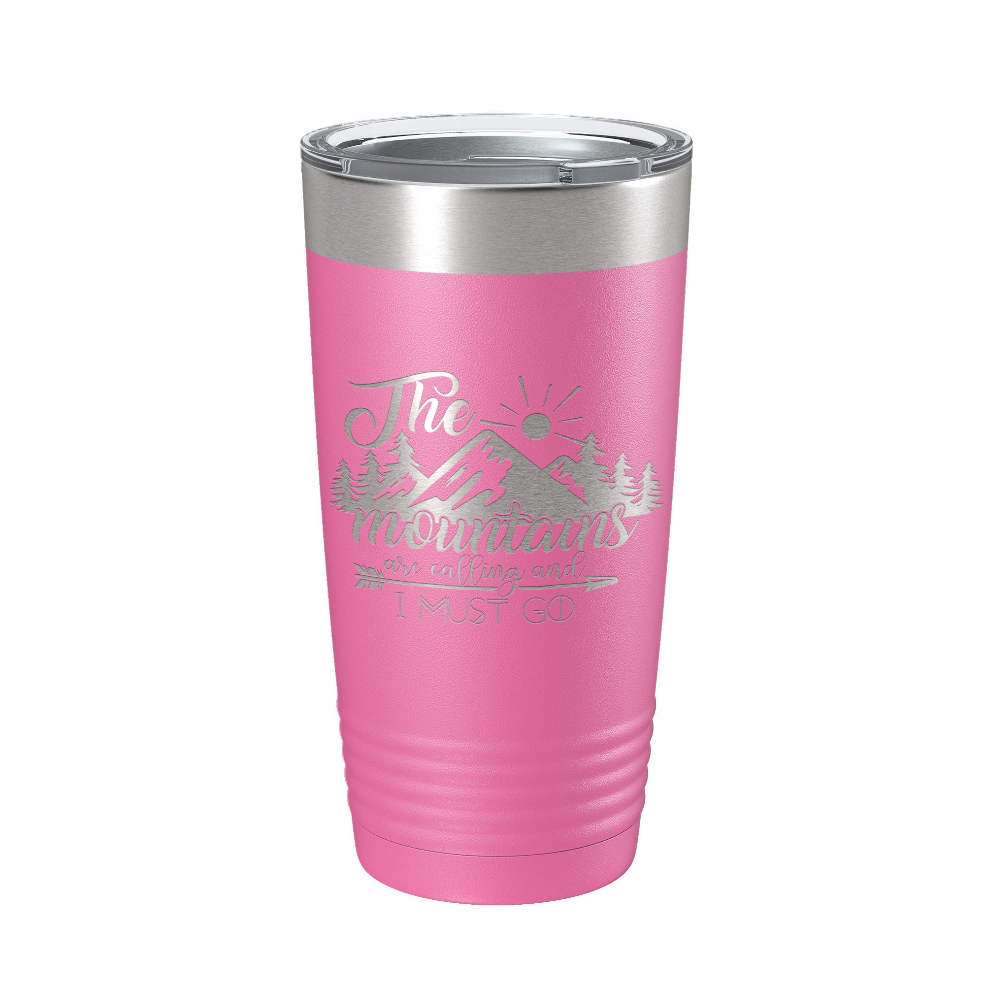Mountains Are Calling And I Must Go Tumbler Outdoors Travel Mug Insulated Laser Engraved Coffee Cup Camping Hiking Gift 20 oz-11