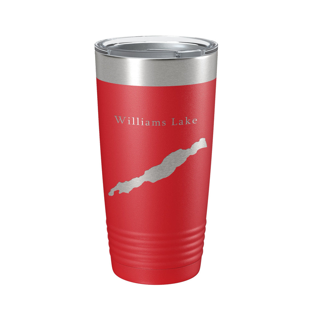 Williams Lake Map Tumbler Travel Mug Insulated Laser Engraved Coffee Cup Washington 20 oz-10