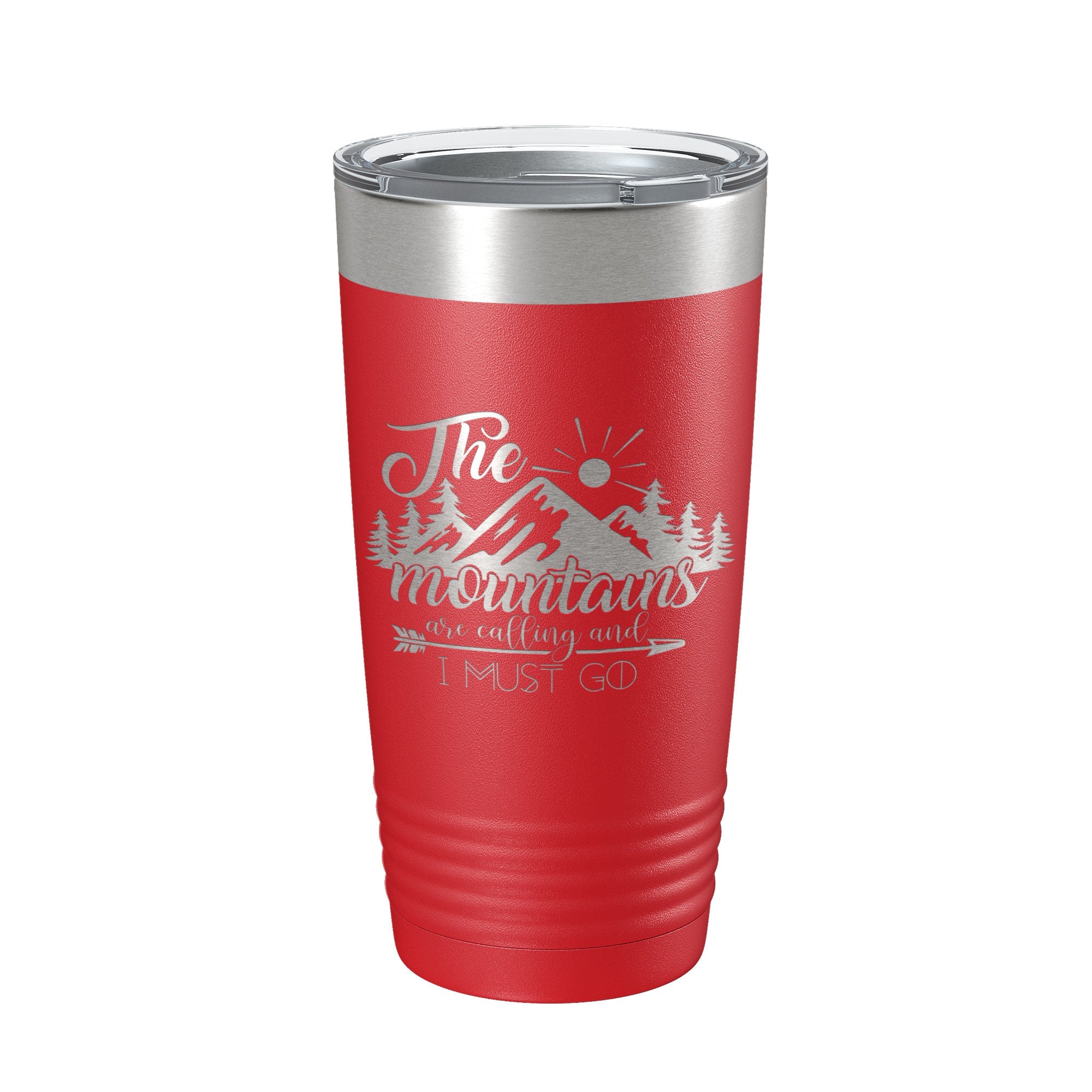 Mountains Are Calling And I Must Go Tumbler Outdoors Travel Mug Insulated Laser Engraved Coffee Cup Camping Hiking Gift 20 oz-10
